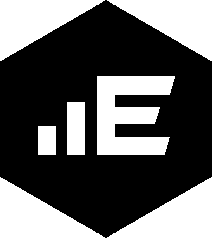 elite rv pros hexagon logo in black
